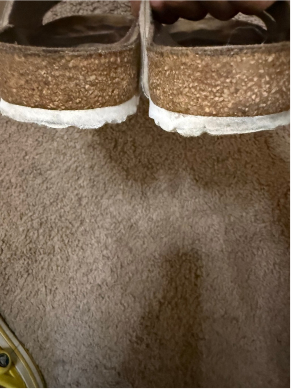 Women's Birkenstock Arizona Python Sandals Size 7 White Gold Snake Print - Picture 5 of 7